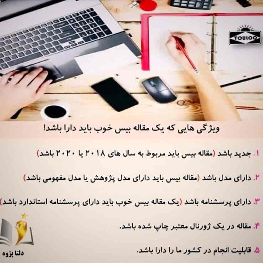انواع مقالات علمی در دلتا پژوه